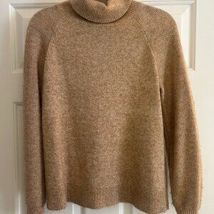LOFT camel turtleneck sweater